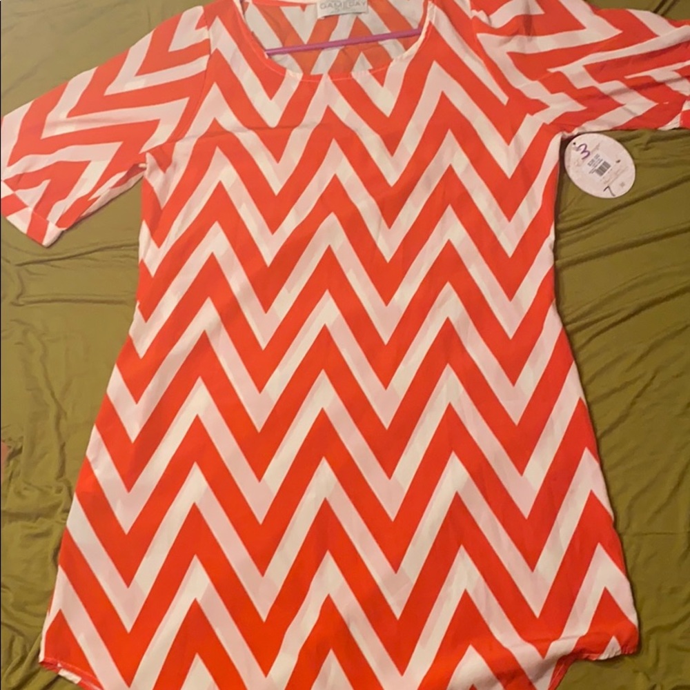 Zig Zag Print Dress
